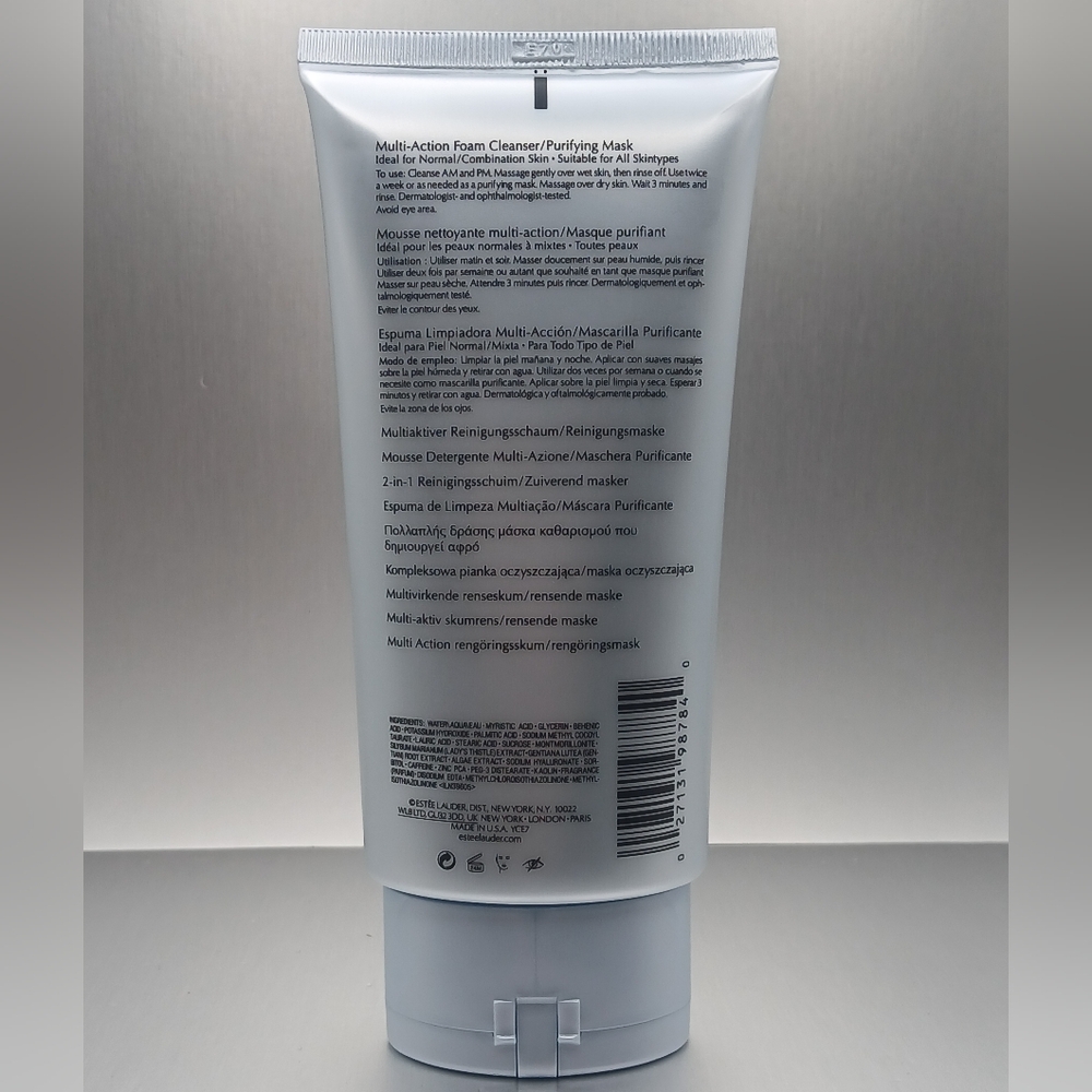 Estēe Lauder Perfectly Clean Multi-action Foam Cleanser/Purifying Mask FULL SIZE - Picture 4 of 5